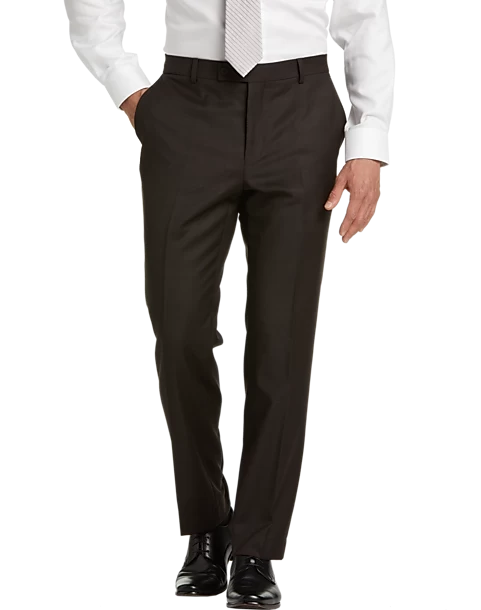 Awearness Kenneth Cole Slim Fit Suit, Brown Plaid - Image 3