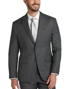 Pronto Uomo Platinum Modern Fit Suit, Gray Plaid