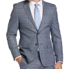 Egara Skinny Fit Suit Separates Coat, Gray Plaid