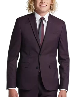 Egara Skinny Fit Suit Separates Coat, Plum Tic