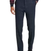 Paisley & Gray Slim Fit Suit Separates Pants, Navy Herringbone Windowpane