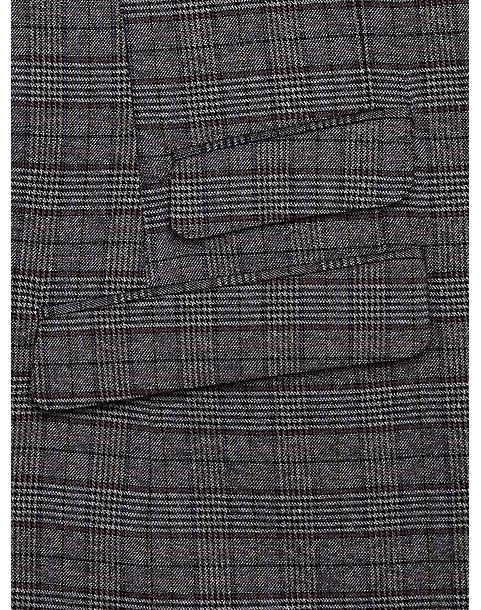 Paisley & Gray Slim Fit Suit Separates Coat, Red Check - Image 5