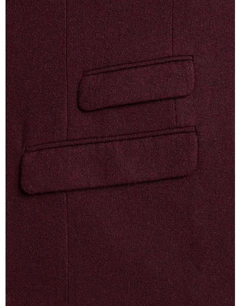 Paisley & Gray Slim Fit Suit Separates Coat, Deep Wine - Image 4