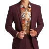 Paisley & Gray Slim Fit Suit Separates Coat, Deep Wine