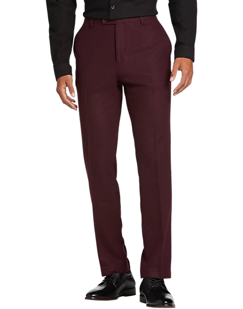Paisley & Gray Slim Fit Suit Separates Pants, Deep Wine