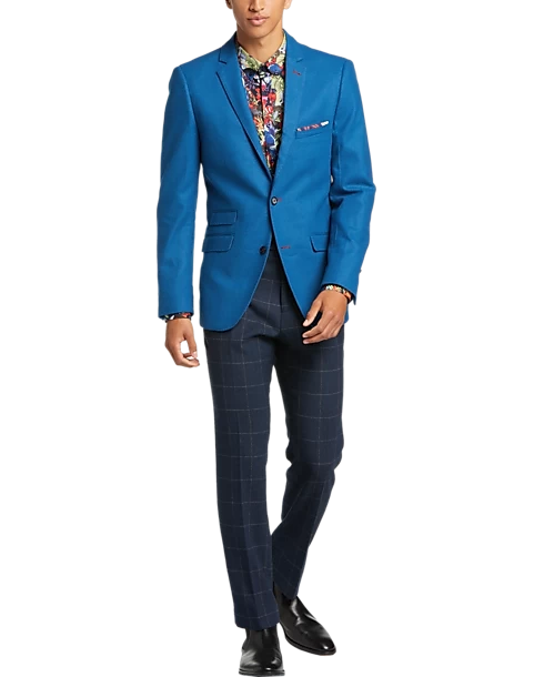 Paisley & Gray Slim Fit Suit Separates Coat, Cobalt Blue - Image 6