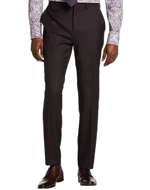 Tayion Classic Fit Suit Separates Pants, Wine Plum