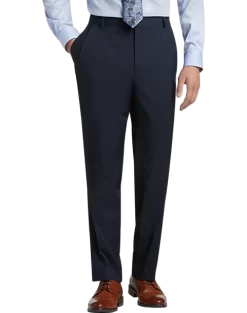 Pronto Uomo Platinum Modern Fit Suit Separates Pants, Navy Sharkskin