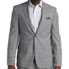 Calvin Klein Slim Fit Suit Separates Coat, Gray Plaid