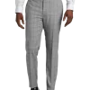 Calvin Klein Slim Fit Suit Separates Pre-Hemmed Pants, Gray Plaid