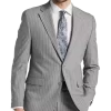 Michael Strahan Classic Fit Suit Gray Stripe