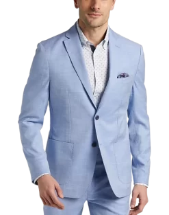 Michael Kors Modern Fit Suit Separates Coat, Light Blue