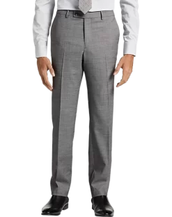 Awearness Kenneth Cole AWEAR-TECH Slim Fit Suit Separates Pants, Black & White Sharkskin