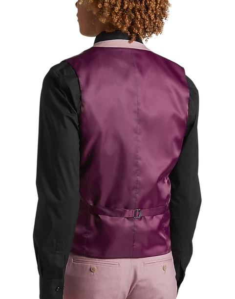 Egara Skinny Fit Suit Separates Vest, Tan - Image 2