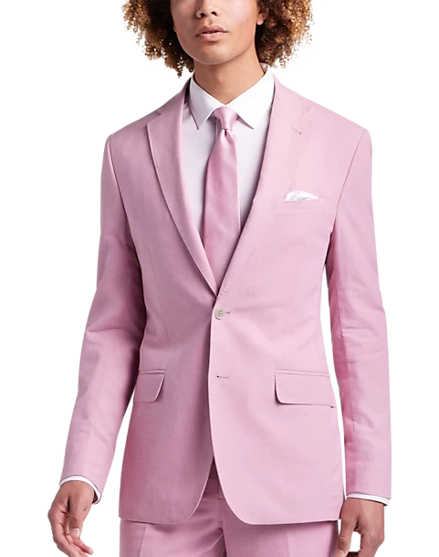 JOE Joseph Abboud Slim Fit Linen Blend Suit Separates Coat, Light Gray - Image 4