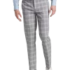 Egara Skinny Fit Suit Separates Pants, Orange & Blue Plaid