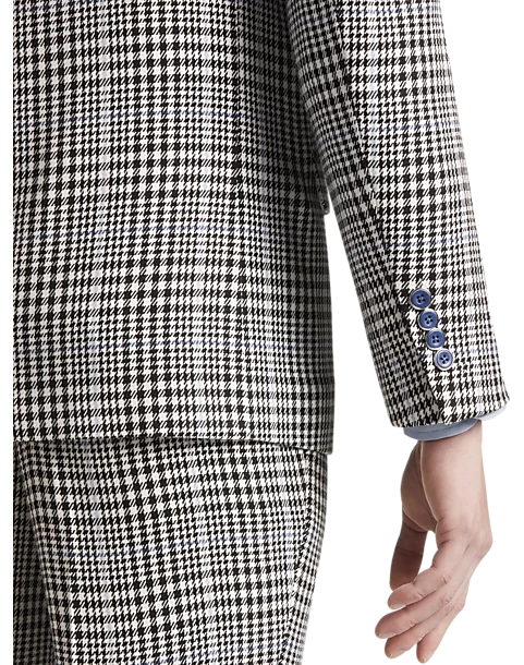 Paisley & Gray Slim Fit Suit Separates, Black And White Houndstooth - Image 3