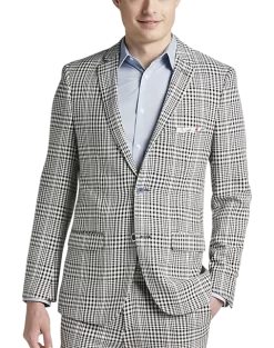 Paisley & Gray Slim Fit Suit Separates, Black And White Houndstooth