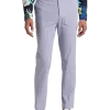 Paisley & Gray Slim Fit Suit Separates Pants, Blue & White Seersucker