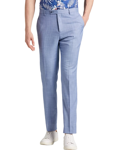 Paisley & Gray Slim Fit Suit Separates Pants, Blue Sharkskin