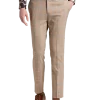 Paisley & Gray Slim Fit Suit Separates Pants, Tan And Gray Plaid