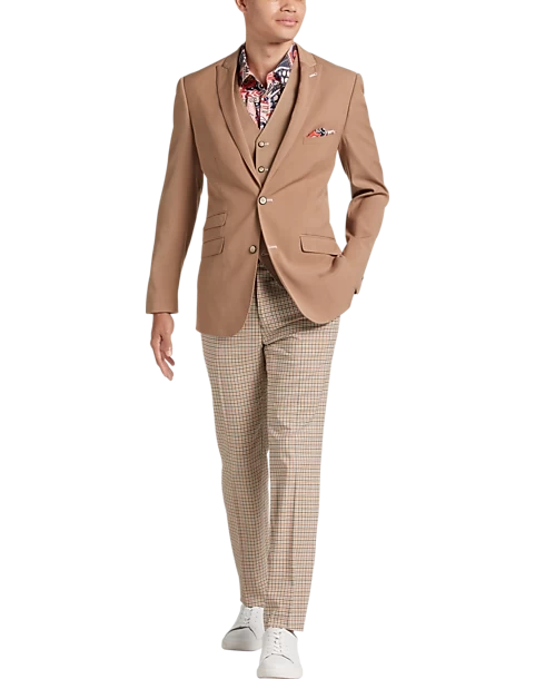 Paisley & Gray Slim Fit Suit Separates Coat, Nutmeg - Image 6