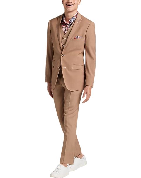 Paisley & Gray Slim Fit Suit Separates Coat, Nutmeg - Image 7