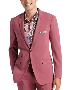 Paisley & Gray Slim Fit Suit Separates Coat, Dark Pink