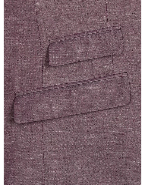 Paisley & Gray Slim Fit Suit Separates Coat, Mulberry - Image 5