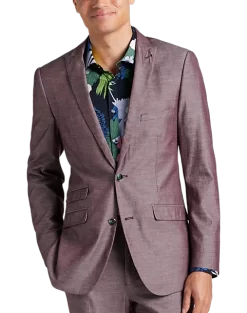 Paisley & Gray Slim Fit Suit Separates Coat, Mulberry