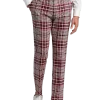 Paisley & Gray Slim Fit Suit Separates Pants, Pink Plaid