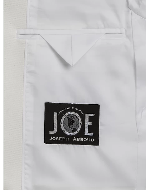 JOE Joseph Abboud Slim Fit Ljinen Blend Suit Separates, White - Image 3