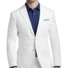 JOE Joseph Abboud Slim Fit Linen Blend Suit Separates Coat, White