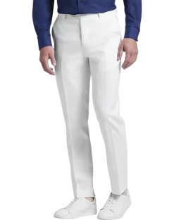 JOE Joseph Abboud Slim Fit Linen Blend Suit Separates Pants, White