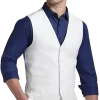 JOE Joseph Abboud Slim Fit Linen Blend Suit Separates Vest, White