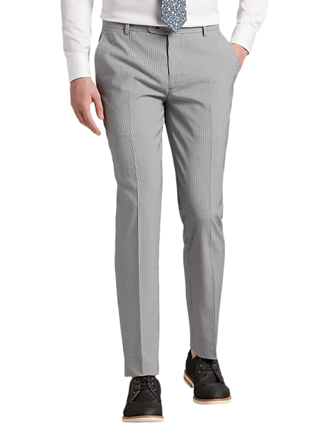 JOE Joseph Abboud Slim Fit Suit Separates Pants, Navy Seersucker