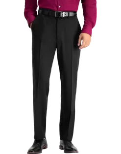 Haggar Travel Performance Classic Fit Suit Separates Pants, Blue Tic