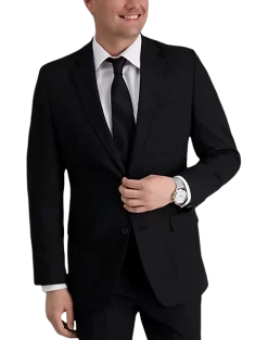 Haggar Premium Comfort 4-Way Stretch Slim Fit Suit Separates Coat, Black
