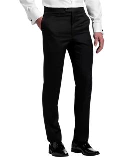 Joseph Abboud Black Label Modern Fit Suit Separates Tuxedo Pants, Black