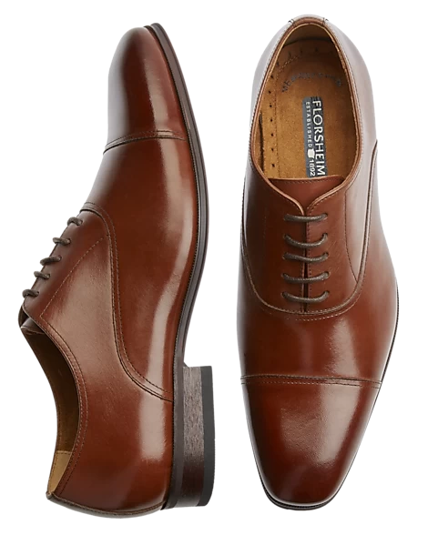 Florsheim Francisco Cap Toe Oxfords, Cognac