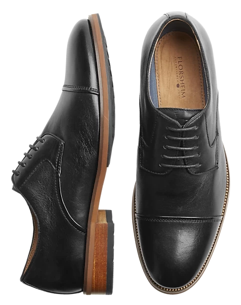 Florsheim Surge Cap Toe Oxfords, Black