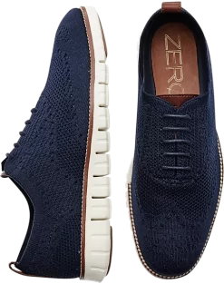 Cole Haan Zerogrand Stitchlite Knit Wingtip Oxfords, Navy