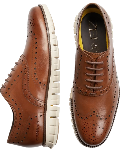 Cole Haan Zerogrand Wingtip Oxfords, Tan