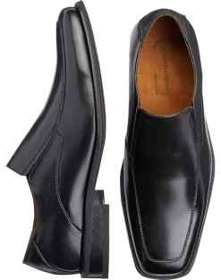 Joseph Abboud Moc Toe Dress Loafers, Black