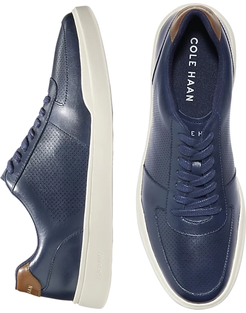 Cole Haan Grand Crosscourt Leather Sneakers, Black