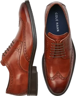 Cole Haan Modern Essentials Wingtip Oxfords, Cognac
