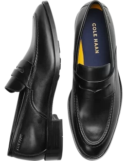Cole Haan Hawthorne Moc Toe Penny Loafers, Black