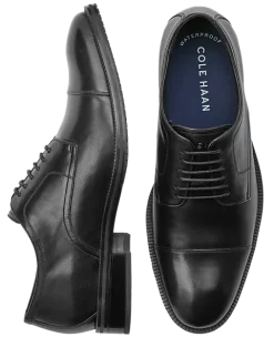 Cole Haan Modern Essentials Waterproof Cap Toe Oxfords, Black