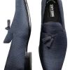 Stacy Adams Tazewell Tasseled Formal Loafers, Navy