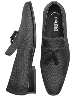 Stacy Adams Tazewell Tasseled Formal Loafers, Black